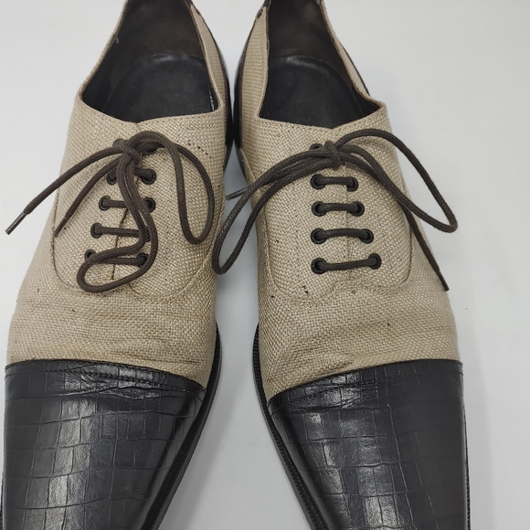Mens 2 Toned Oxfords - Picture 1 of 4
